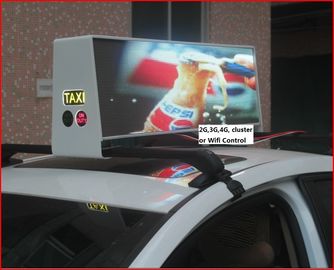 China o táxi do quadro de avisos de 12V Digitas conduziu a tela, exposição conduzida pequena do quadro de alumínio acrílico da tampa fornecedor