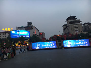China Bocados video de anúncio conduzidos exteriores 50KG da parede P10 14 das telas do acesso dianteiro fornecedor