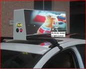o táxi do quadro de avisos de 12V Digitas conduziu a tela, exposição conduzida pequena do quadro de alumínio acrílico da tampa